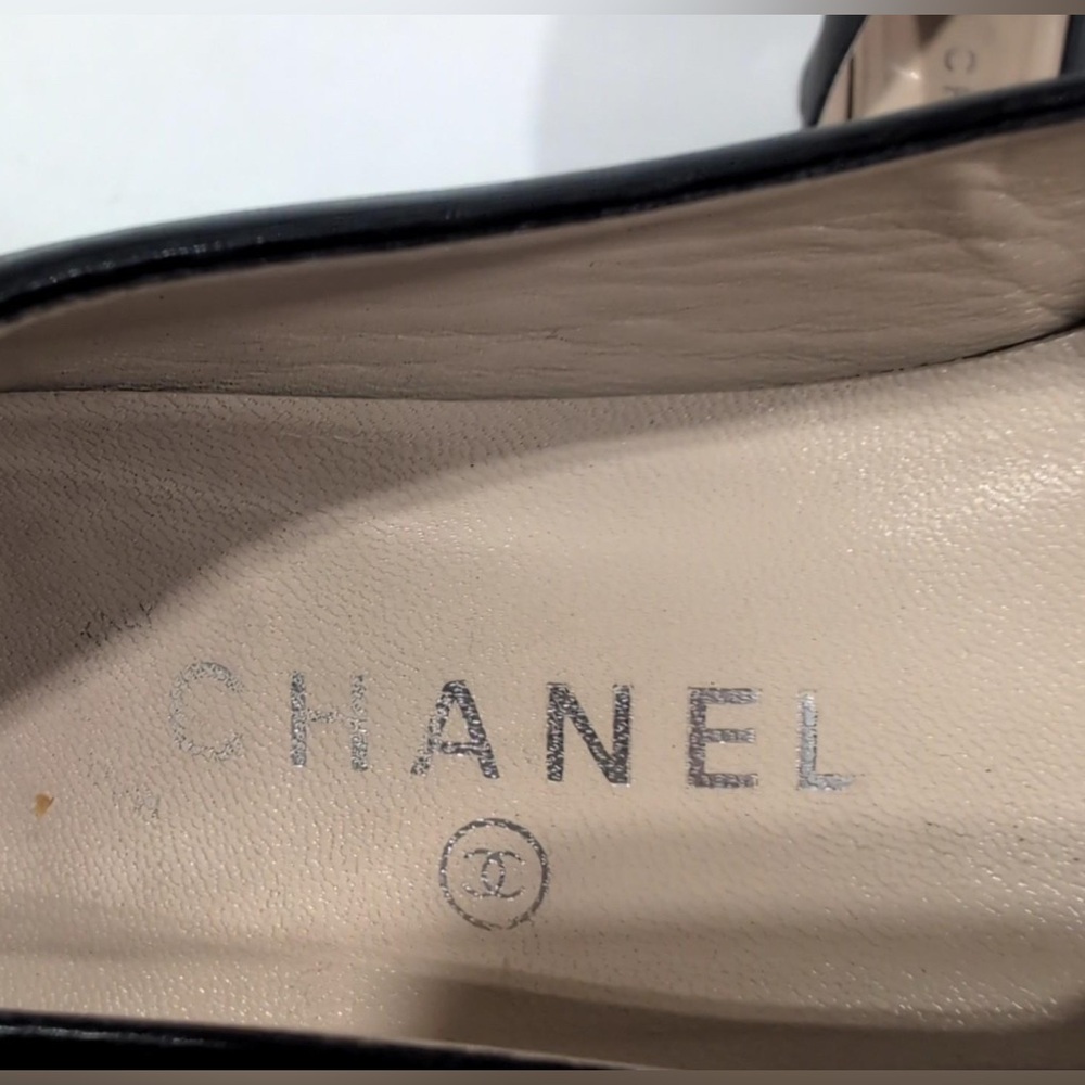 ๐ 1 hour sale. Chanel, size 8, Black Women's Heels - Picture 6 of 13